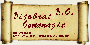 Mijobrat Osmanagić vizit kartica